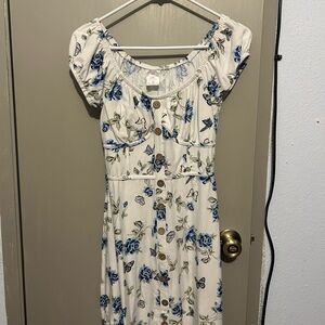 No Boundaries White Floral Top